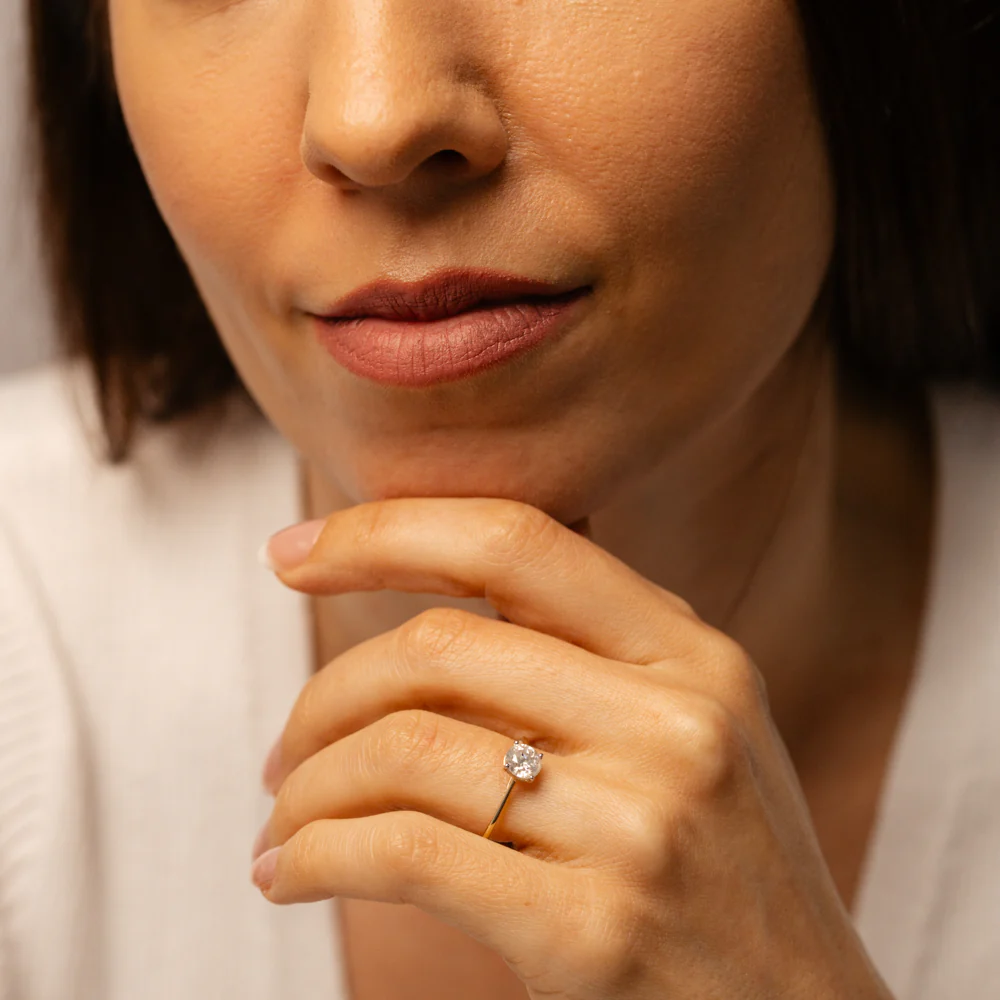 1 Carat Diamond Solitaire Ring in 9ct Yellow Gold - Image 3