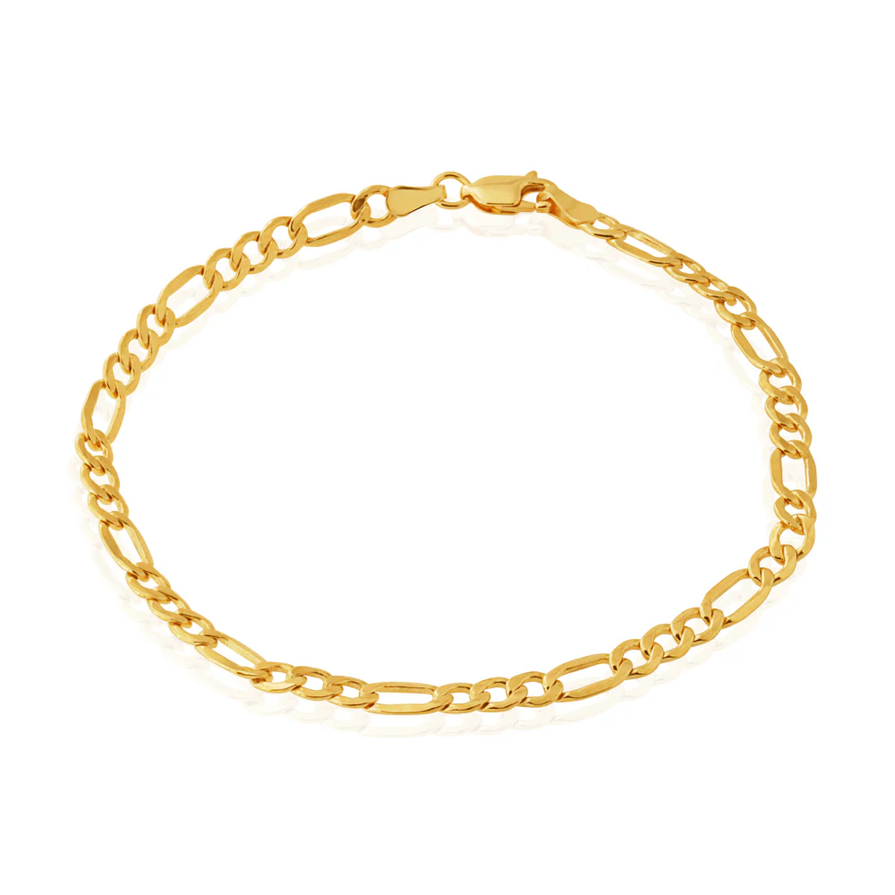 9ct Silverfilled Fiagro 100 Gauge 21cm Bracelet