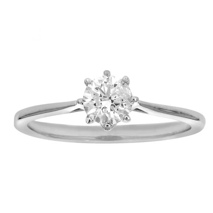 9ct White Gold 1 Carat Diamond Solitaire Ring