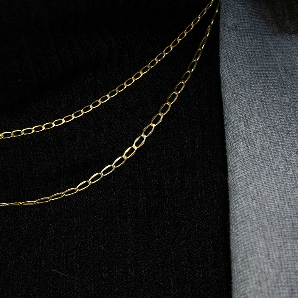 9ct Yellow Gold Filled 45cm Curb Chain - Image 3