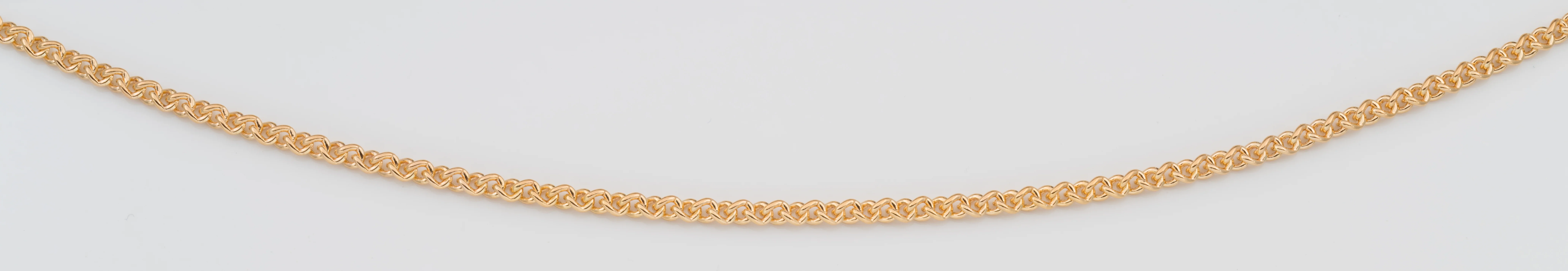 9ct Yellow Gold Silver Filled 45cm Chain 80gauge - Image 4