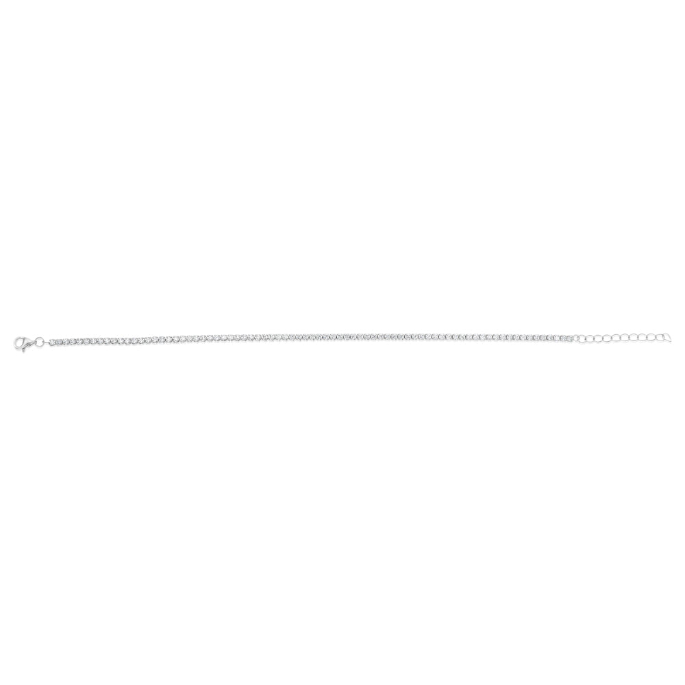 Sterling Silver CZ Tennis Bracelet - Image 2