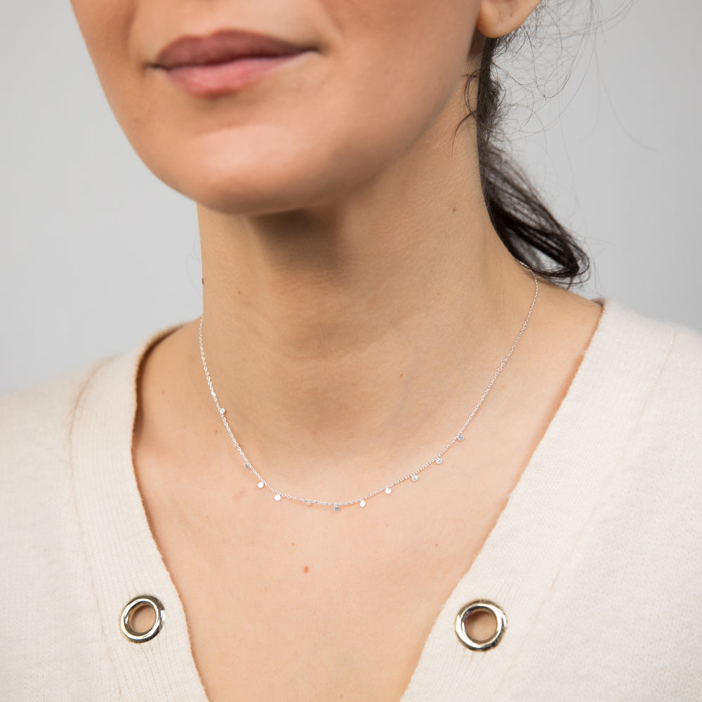 Sterling Silver Fancy 40cm Choker Chain - Image 3