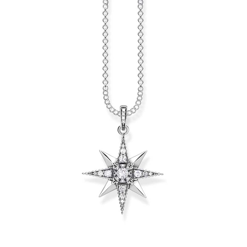 Thomas Sabo Kingdom Sterling Silver CZ Star 40-45cm Chain